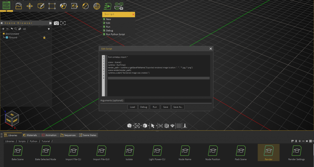 La Bibliothèque de Scripts de SimLab Composer