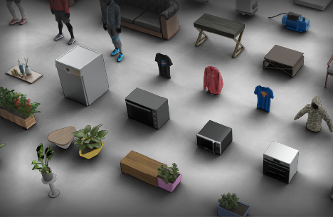 Profitez d'une immense bibliothèque de modèles 3D gratuits dans SimLab Studio
